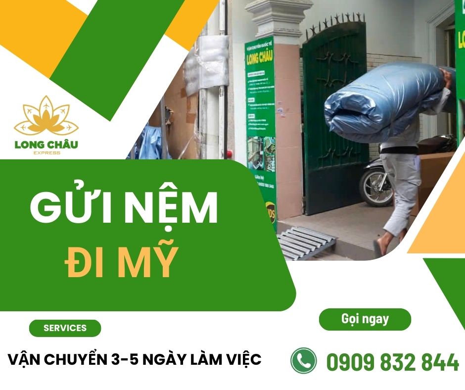 Vận chuyển nệm KYMDAN đi Mỹ